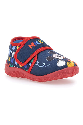 Blaue und rote „First Steps Mickey“-Hausschuhe 14403