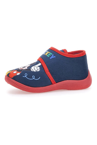 Blaue und rote „First Steps Mickey“-Hausschuhe 14403