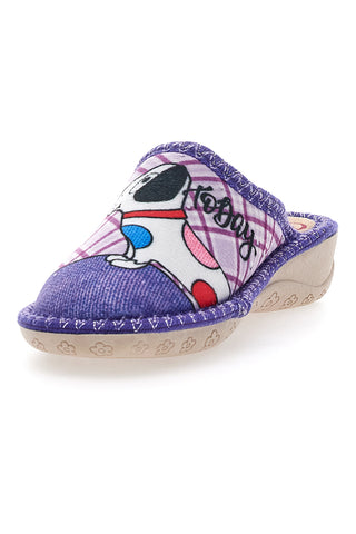 Viola Still Blaue Hausschuhe 2830012