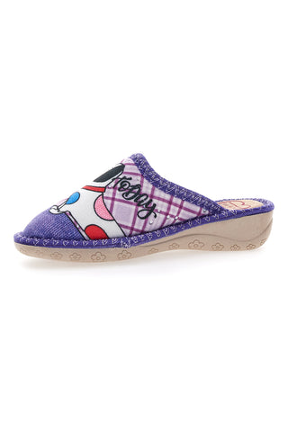 Viola Still Blaue Hausschuhe 2830012