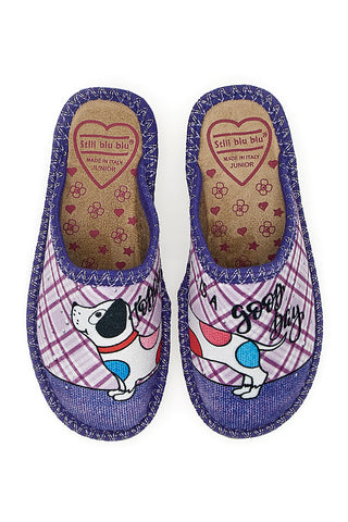 Viola Still Blaue Hausschuhe 2830012