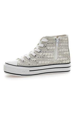 Hohe Sneakers „Energy 106“ in Silber