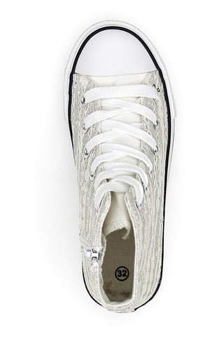 Hohe Sneakers „Energy 106“ in Silber