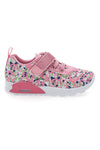 Sneakers Primi Passi Rosa in Fantasia con Dettagli Glitter Pitt Kids 1391