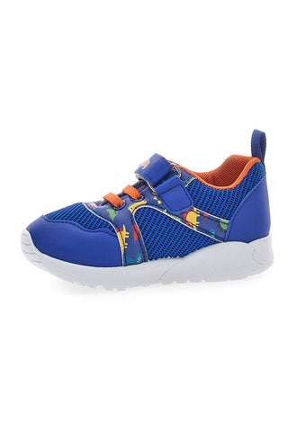 Blaue Sneakers mit Dinosauriermuster Pitt Kids 2380