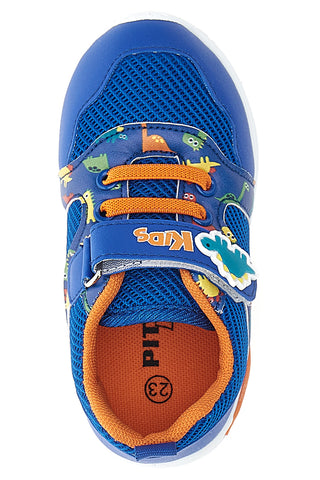 Blaue Sneakers mit Dinosauriermuster Pitt Kids 2380