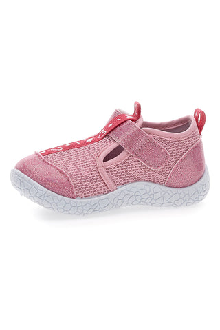 Rosafarbene „First Steps“-Sneaker mit Glitzerdetails Pitt Kids 1006