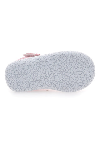 Rosafarbene „First Steps“-Sneaker mit Glitzerdetails Pitt Kids 1006