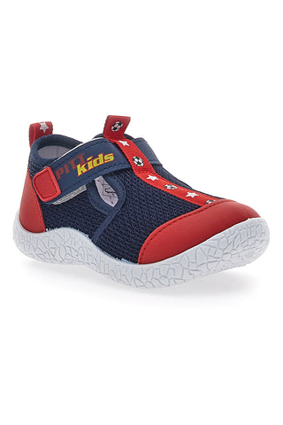 Pitt Kids 1006 First Steps Turnschuhe in Blau und Rot