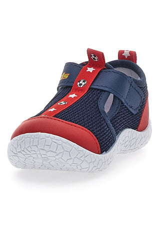 Pitt Kids 1006 First Steps Turnschuhe in Blau und Rot