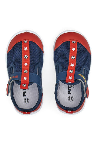 Sneakers Primi Passi Blu e Rosso Pitt Kids 1006