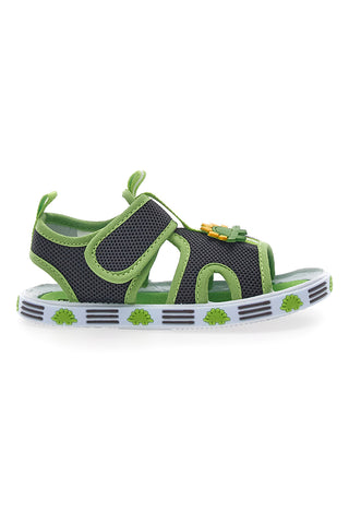 Sandali Primi Passi Grigi e Verdi Pitt Kids 2635