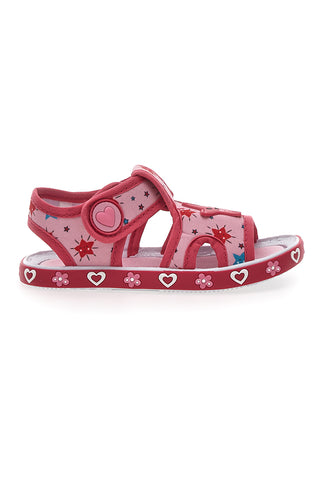 Sandali Rosa in Tessuto Pitt Kids 2870