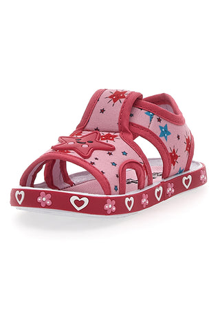 Sandali Rosa in Tessuto Pitt Kids 2870
