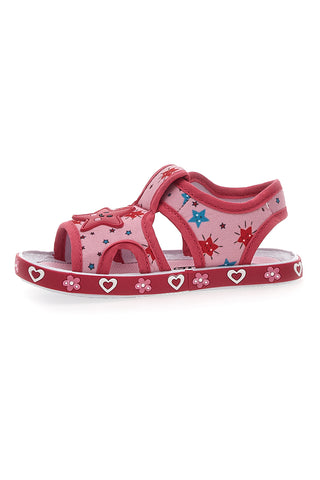 Sandali Rosa in Tessuto Pitt Kids 2870