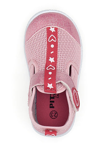 Sandali Rosa in Tessuto Pitt Kids 2870