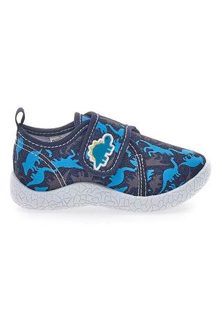 Blaue Sneakers mit Dinosauriern Pitt Kids 2672