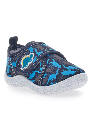 Blaue Sneakers mit Dinosauriern Pitt Kids 2672