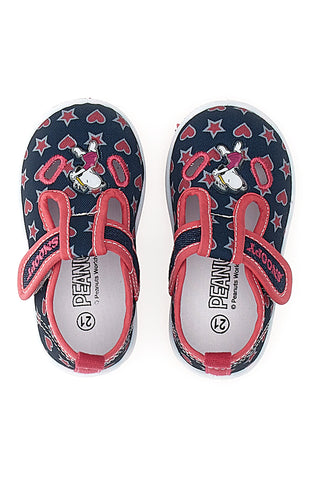 Erste Schritte Schuhe Jeans und Fuchsia in Snoopy Canvas 2216111