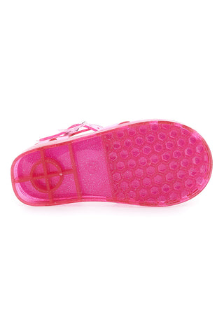 Transparente rosa Badesandalen mit glitzerndem Snoopy 3116616