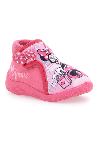 Pantofole chiuse Rosa Con Strappo in Velcro MINNIE 8MN4S04LE