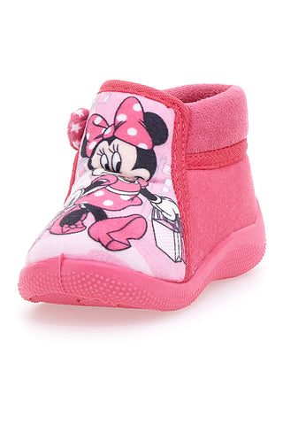Pantofole chiuse Rosa Con Strappo in Velcro MINNIE 8MN4S04LE