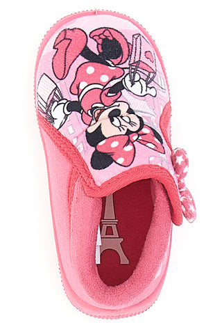 Pantofole chiuse Rosa Con Strappo in Velcro MINNIE 8MN4S04LE