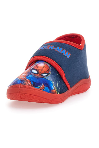 Rote und blaue Schuhe für erste Schritte mit Klettverschluss SPIDERMAN 16SP4S13LB