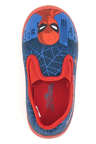 Rote und blaue Erste-Schritte-Schuhe mit seitlichen Gummibändern SPIDERMAN 18SP4S18LA