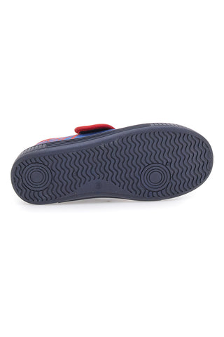 Blaue geschlossene Hausschuhe mit Klettverschluss, Spiderman 12SP4S24LB
