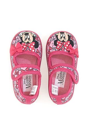 Scarpe Primi Passi Rosa Con Fiocco Minnie D3010661T