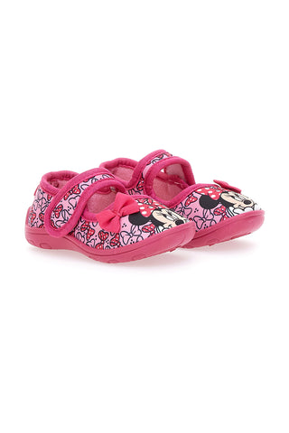 Rosafarbene Schuhe für erste Schritte mit Minnie-Schleife D3010661T