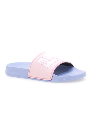 Ciabatte Rosa con Fascia Azzurra e Logo Bianco LEVI'SJUNE L