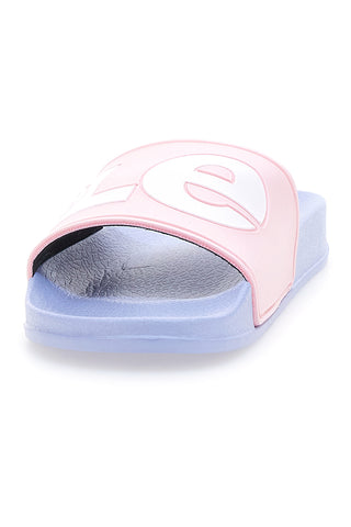 Ciabatte Rosa con Fascia Azzurra e Logo Bianco LEVI'SJUNE L