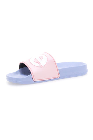 Ciabatte Rosa con Fascia Azzurra e Logo Bianco LEVI'SJUNE L