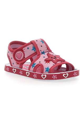 Sandali fuxia in tessuto Pitt Kids PK2871A