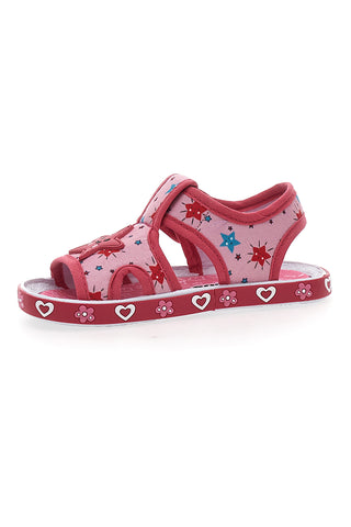 Sandali fuxia in tessuto Pitt Kids PK2871A