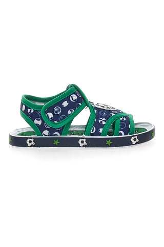 Sandali Primi Passi Navy e Verdi Pitt Kids PK2758B