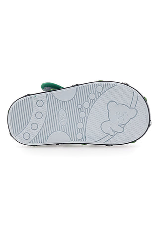 Pitt Kids Marineblaue und grüne Sandalen für die ersten Schritte PK2758B