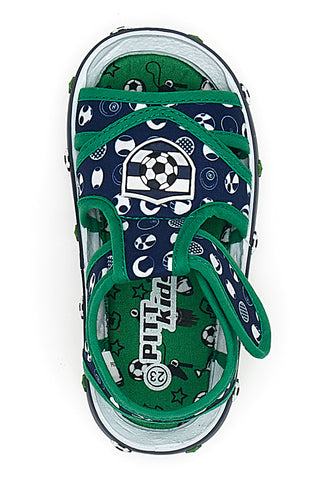 Sandali Primi Passi Navy e Verdi Pitt Kids PK2758B