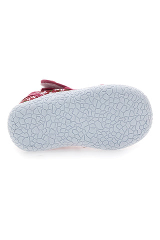 PITT KIDS PK2876A Weiche rote Sandalen mit Schmetterlingen und Klettverschluss