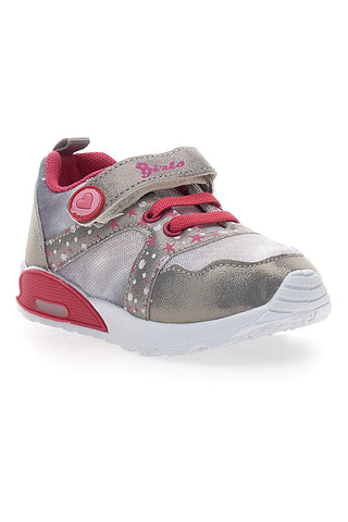 Sneakers primi passi argento Pitt Kids PK2186A