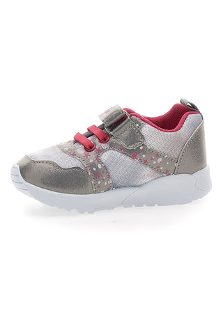 Sneakers primi passi argento Pitt Kids PK2186A