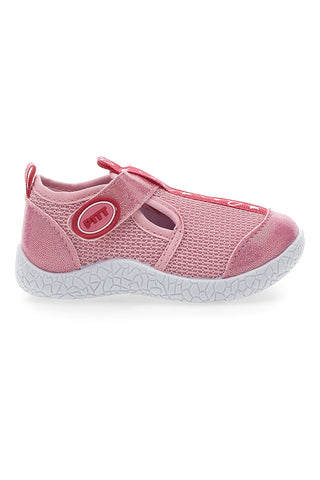 Lauflernschuhe Rosa mit weißen Herzen PITT KIDS PK1100A