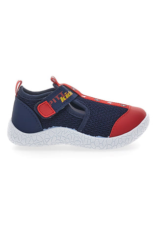 Pitt Kinder Blaue und Rote Sneakers PK1148A