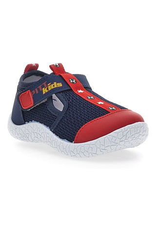 Pitt Kinder Blaue und Rote Sneakers PK1148A