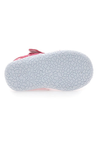 Sandali primi passi Rosa Morbidi con Fiorellini e Velcro PITT KIDS PK2877A