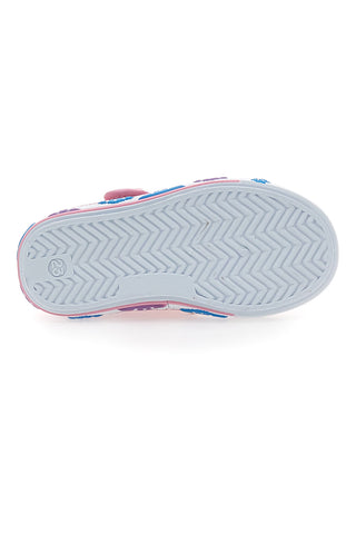 Rosa Lauflernsandalen mit blauen Herzen PITT KIDS PK2297A