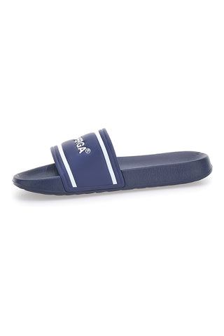Marineblaue Hausschuhe mit Logoband Superga S24S395