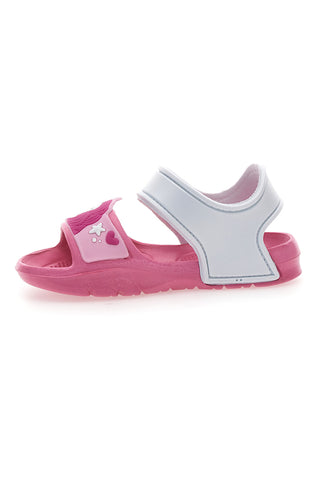 Rosa-weiße Sandalen mit Einhorn-Riemen S8010071